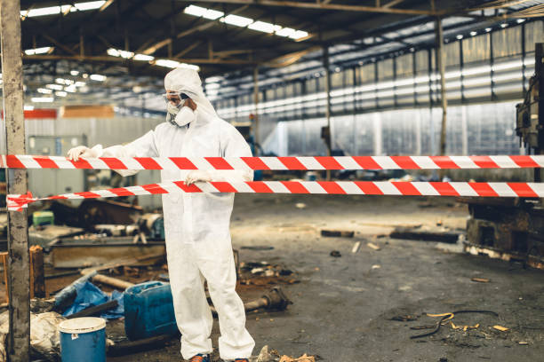 Professional Unattended Death Cleanup technician working in Franklin Park, NJ